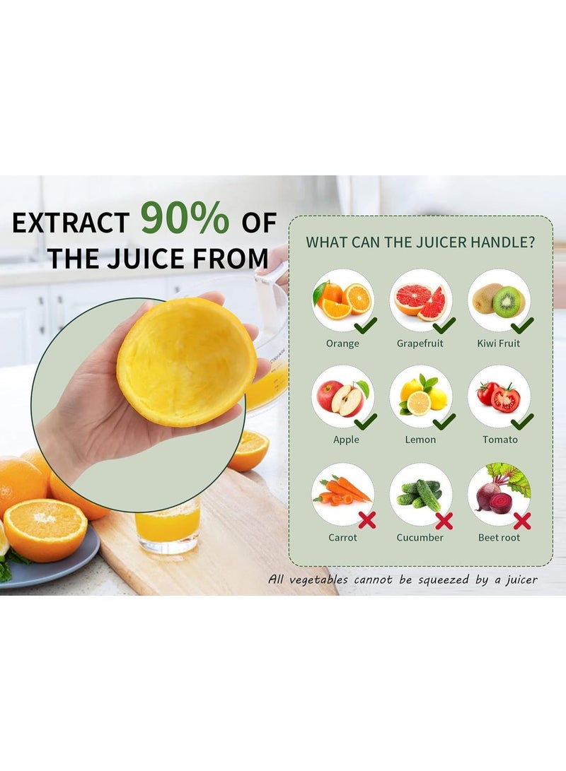 Migecon Citrus Juicer Electric Orange Squeezer Lemon Squeezer Electric High Juice Yield Juicer USB Charging USB Charging Juicer Lime Press Wireless Portable Travel Juice Mate - Image 4
